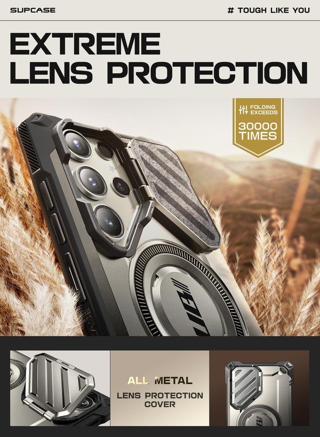 SUPCASE UB Mag XT Case for Samsung Galaxy S24 Ultra (2024 Release), Extreme Lens Protection Slim Rugged Case with Built-in Kickstand (Tigray) - Image 3